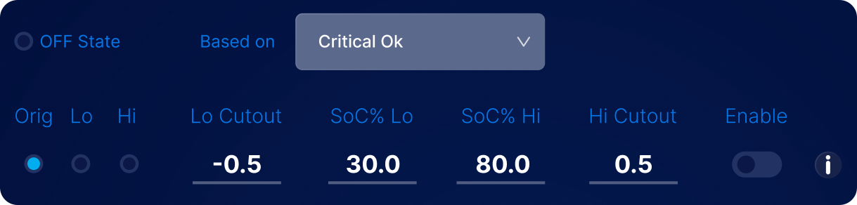 Toolkit3 SoC% (State of Charge) Limits | Batrium Knowledge / Wiki